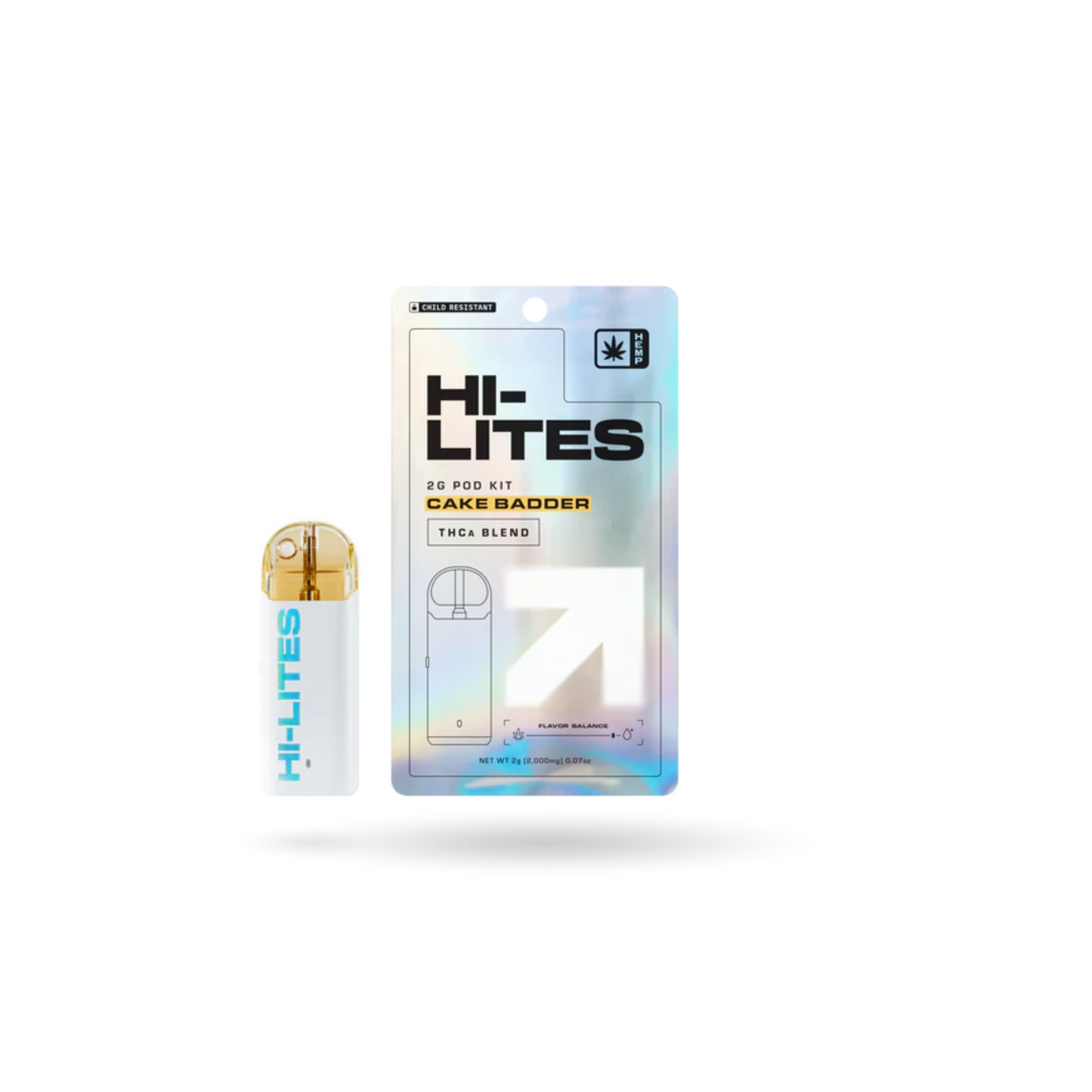 Hi-Lites THCa Pod Kit: Cake Badder 2g