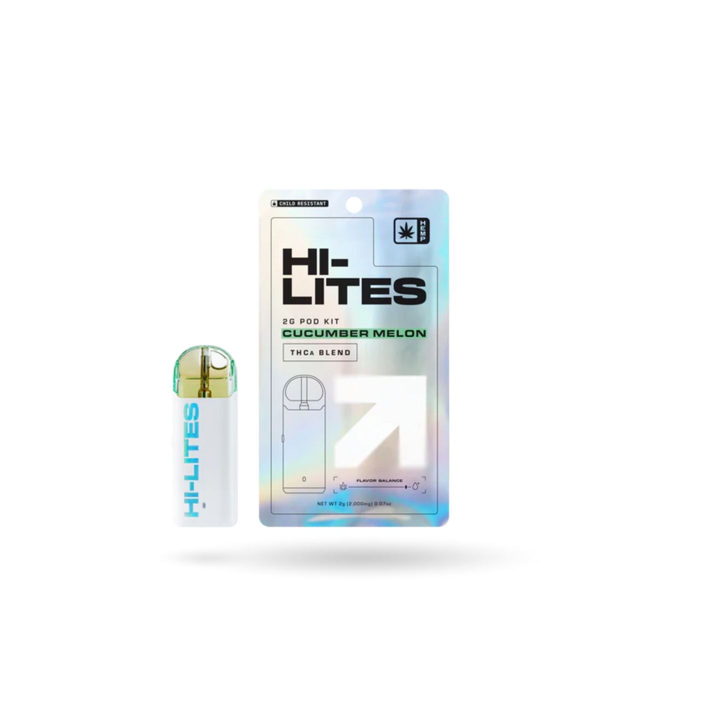 Hi-Lites THCa Pod Kit: Cucumber Melon 2g