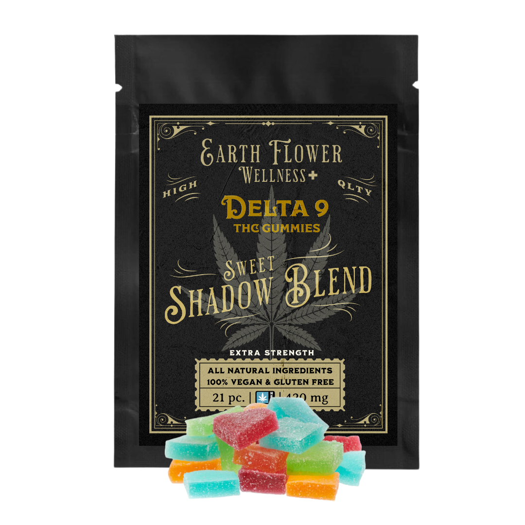 Earth Flower Delta 9 THC Extra Strength Sweet Shadow Blend (Mixed Flavors)