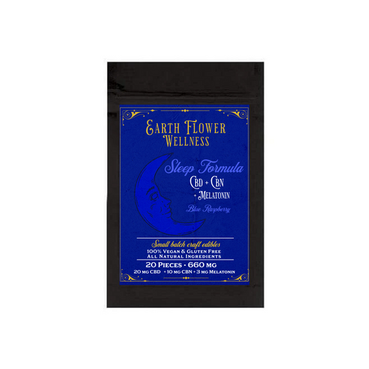 Earth Flower Sleep Gummies | THC + CBN + Melatonin | 20 pc.