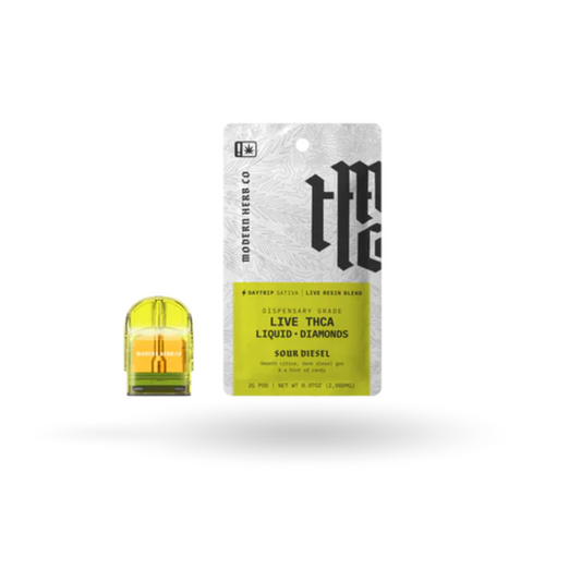 THCa Pod Refill Live Resin Liquid Diamonds: Sour Diesel (Sativa) - 2g
