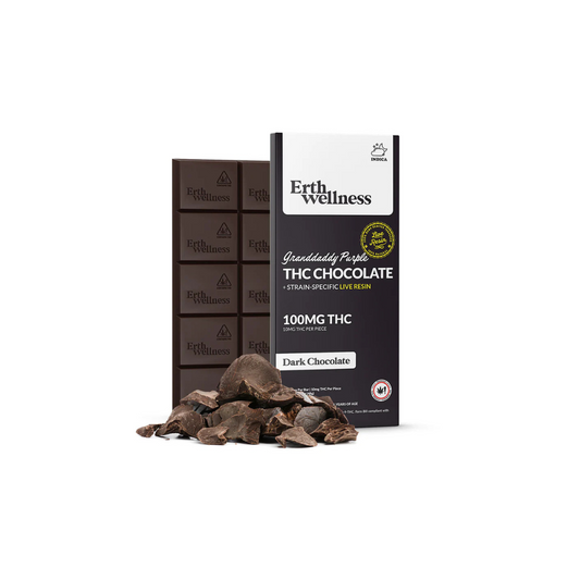 THC Chocolate Bar - Granddaddy Purple - Live Resin (Indica) - 100mg