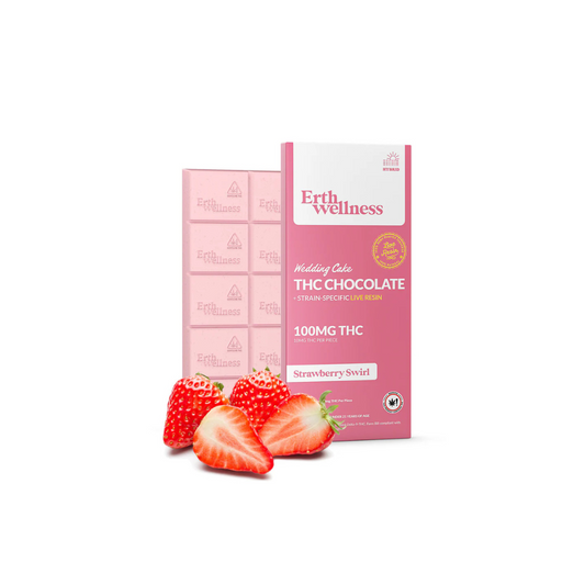 THC Chocolate Bar - Wedding Cake - Live Resin (Hybrid) - 100mg