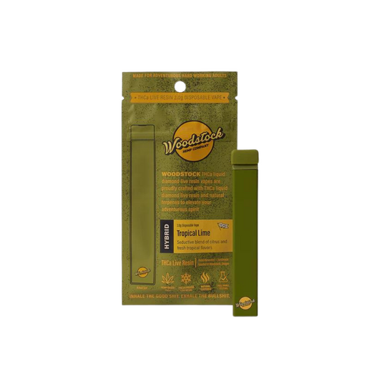 THCA Liquid Diamond Live Resin 2g Disposable Tropical Lime (Hybrid)