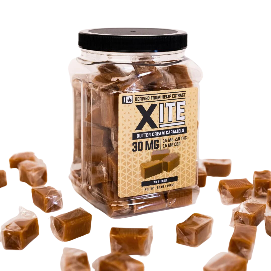 XITE Delta 9 THC Butter Cream Caramels | 5 Pc.