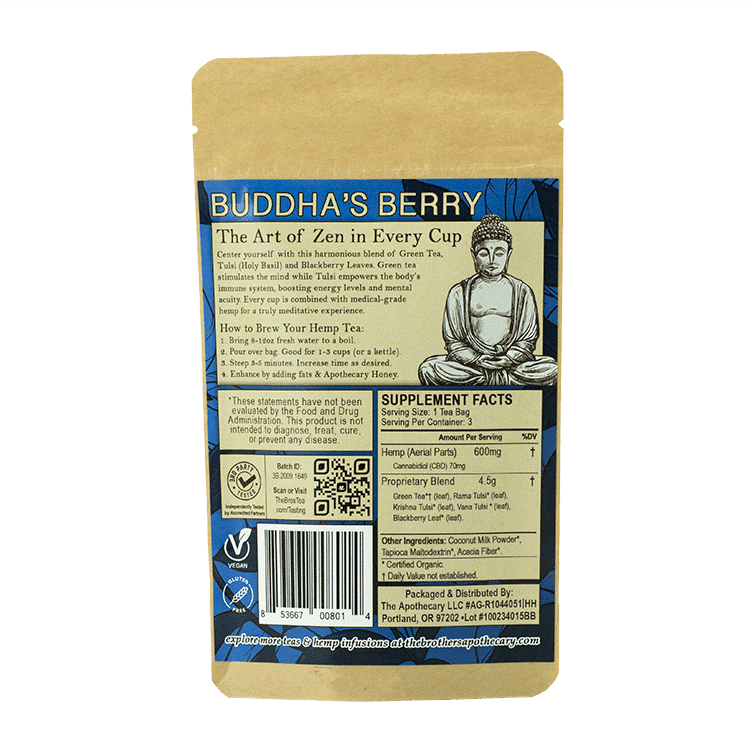 The Brothers Apothecary Buddhas Berry | Hemp CBD Tea