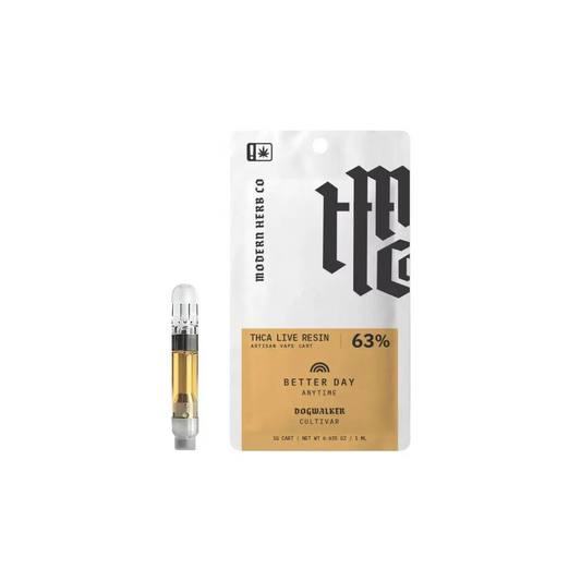 Modern Herb Co Live Resin Uncut THCA Cartridge 1g | Dog Walker (Hybrid)