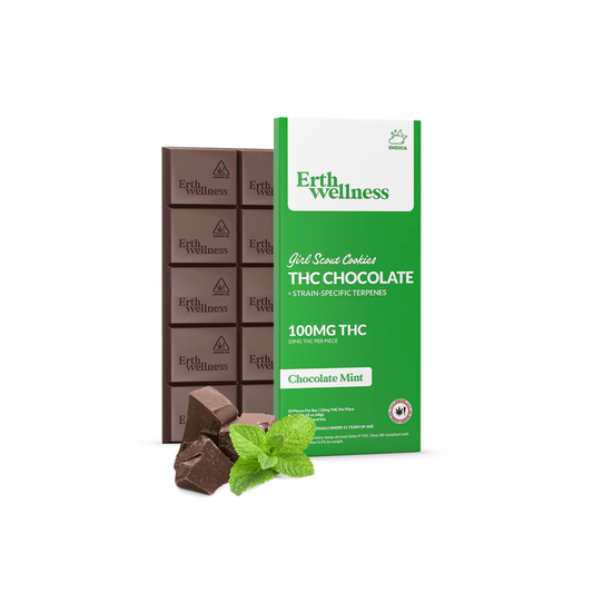 THC Chocolate Bar - Girl Scout Cookies - Strain Specific (Indica) - 100mg