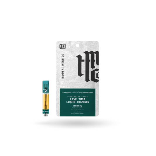 THCa Vape Cartridge Live Resin Liquid Diamonds: Lemon OG (Indica) 1g