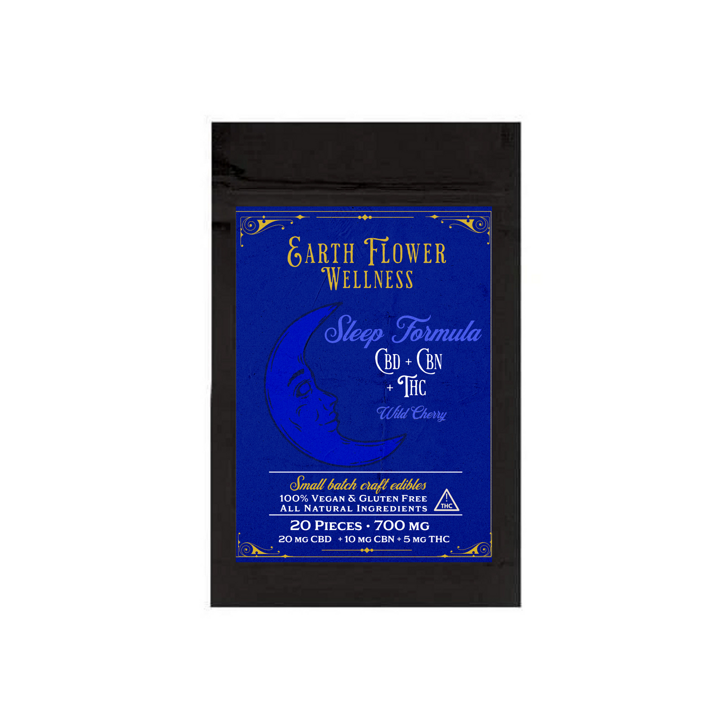 Earth Flower Sleep Gummies | THC + CBN + THC | 20 pc.