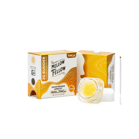 Mellow Fellow THCa Budder – Sour Orange Apricot (2 gram)