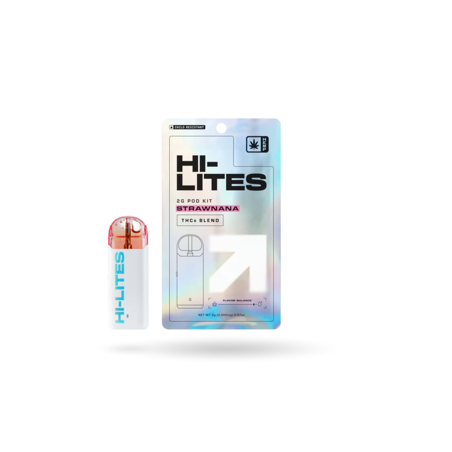 Hi-Lites THCa Pod Kit: Strawnana  2g
