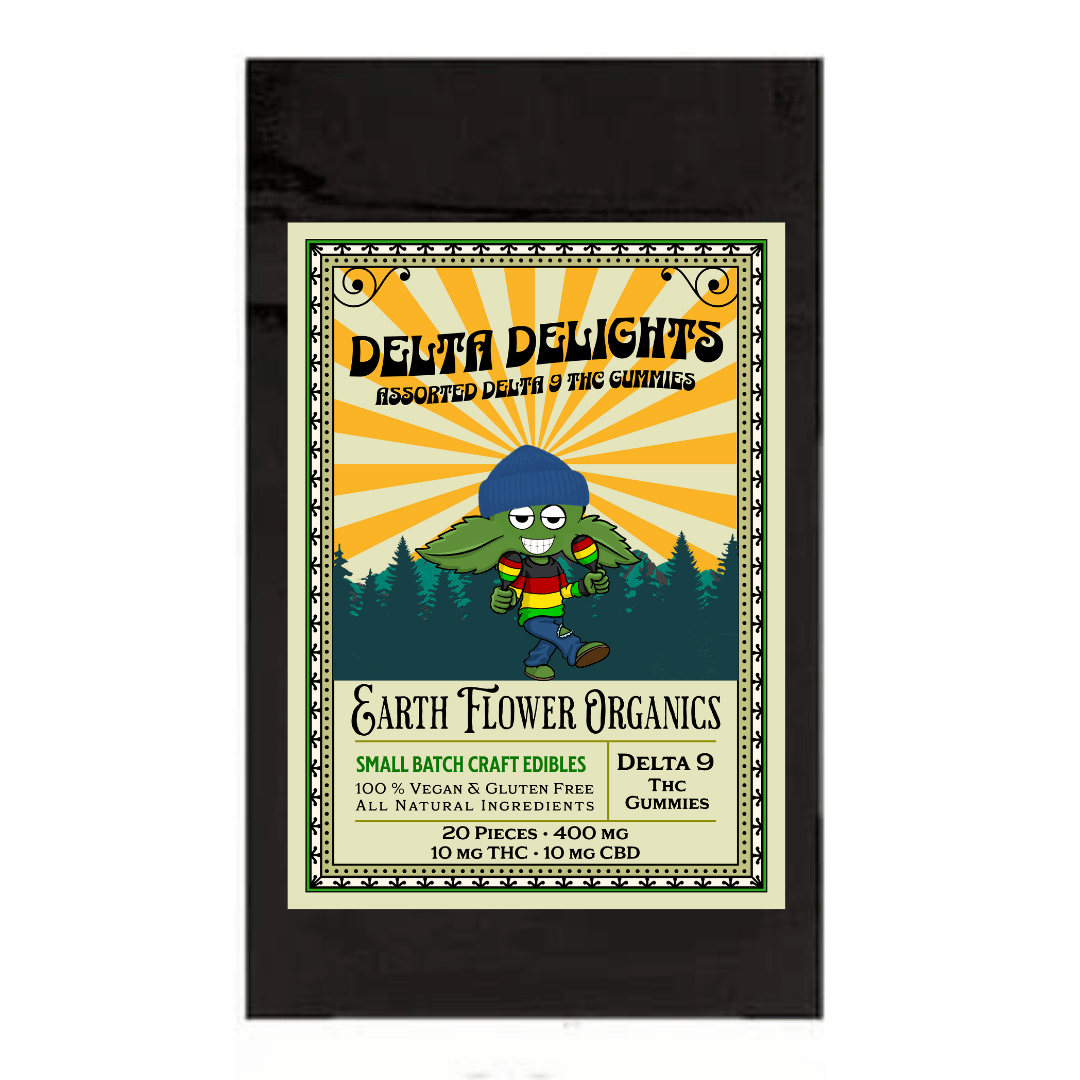 Delta Delights  Delta 9 Assorted Gummies  20 pc 10 Flavors - EFO LLC