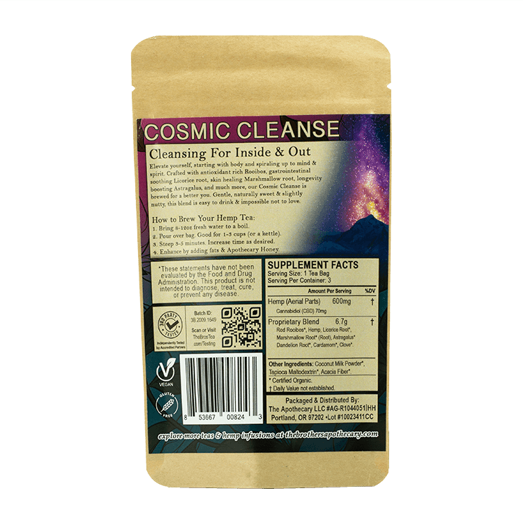 The Brothers Apothecary Cosmic Cleanse  | Hemp CBD Tea 