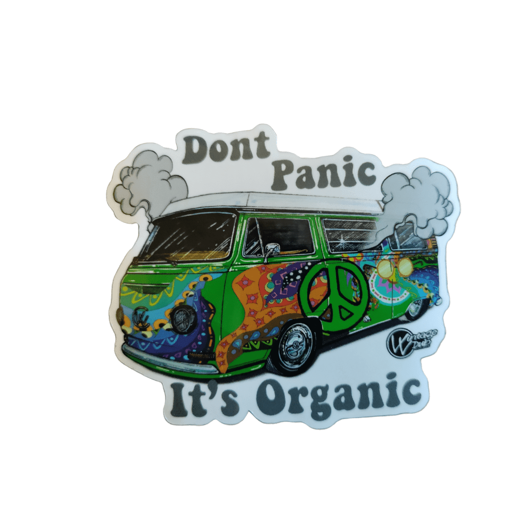 Don't Panic It's Organic Sticker - Earth Flower Organics