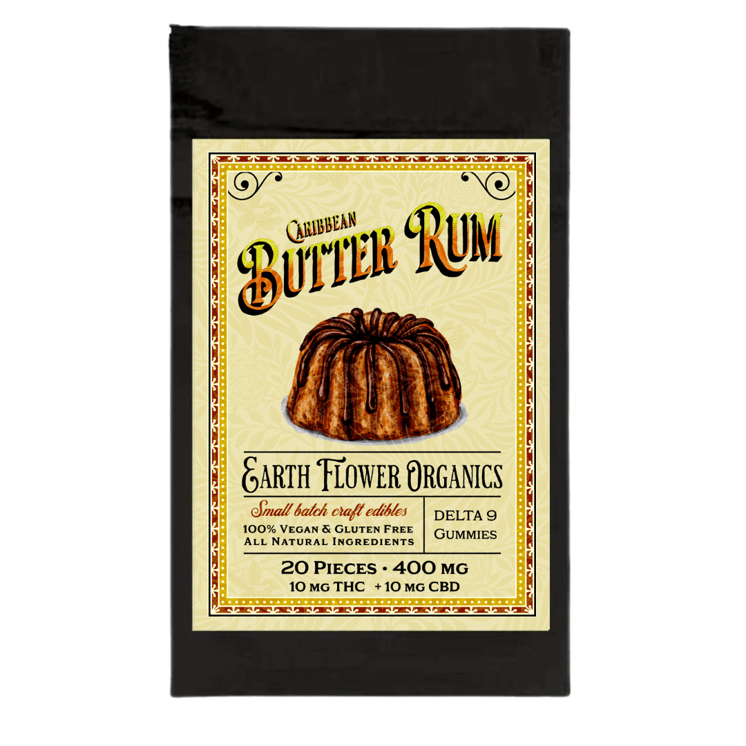 Earth Flower Delta 9 Carribean Butter Rum 20 pc - EFO LLC