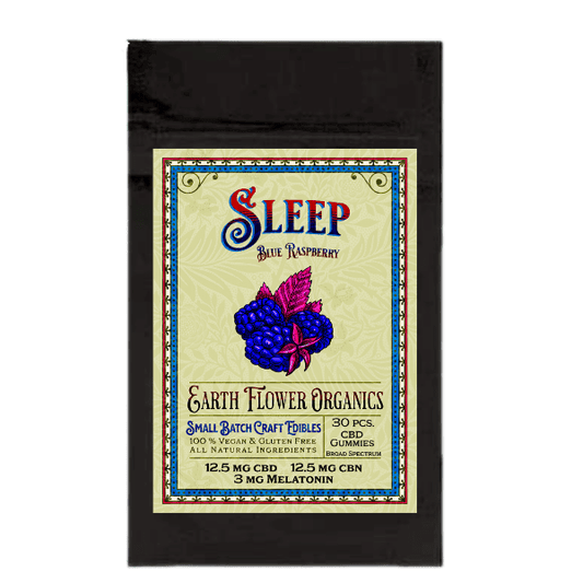 Sample Pack "Blue Razz" Broad Spectrum Sleep Gummies - Earth Flower Organics